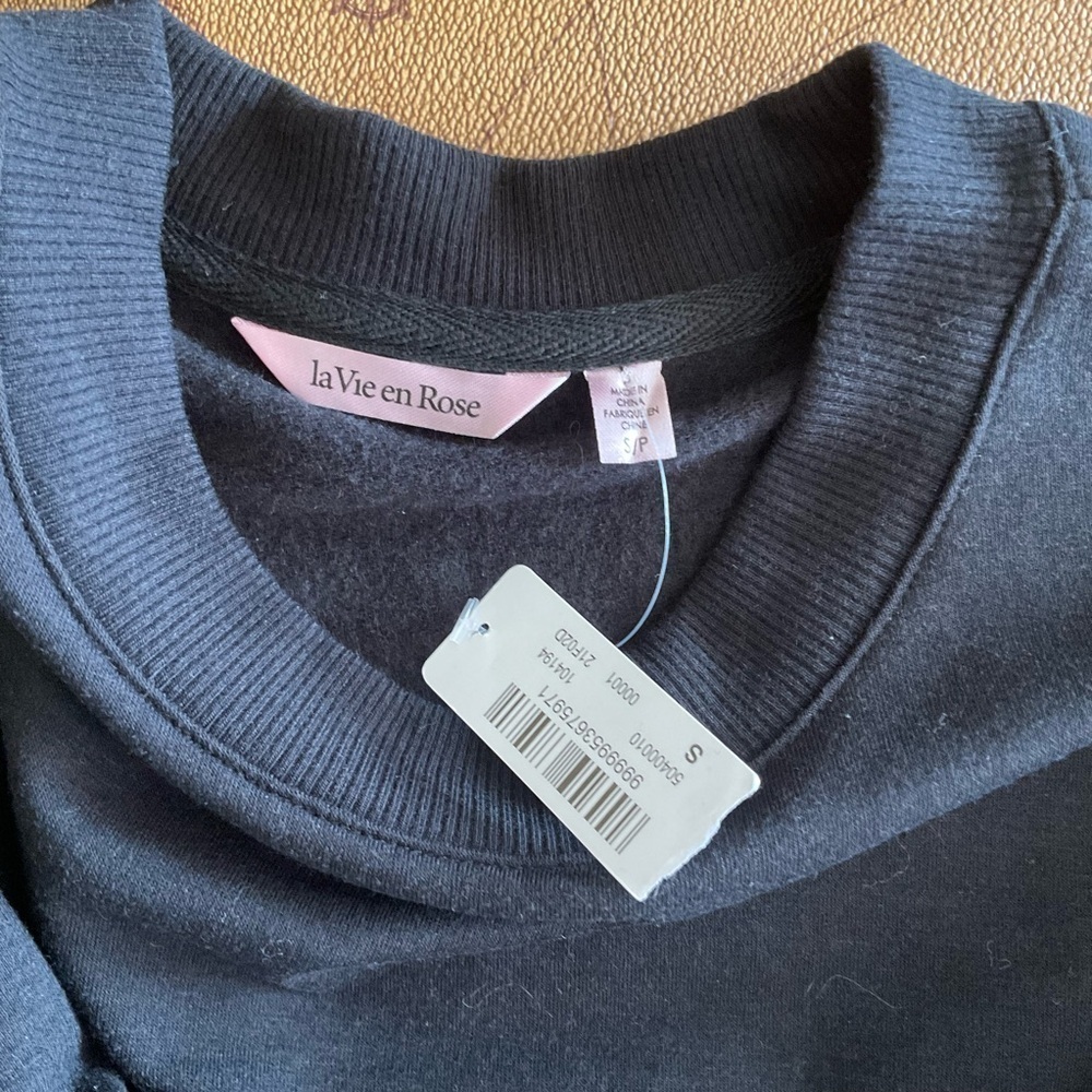 La Vie En Rose NWT Black Sweater Dress - Picture 4 of 5